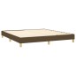 Boxspringbett Dunkelbraun 160x200 cm Stoff