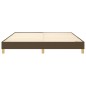 Boxspringbett Dunkelbraun 160x200 cm Stoff