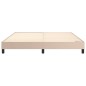 Boxspringbett Cappuccino-Braun 180x200 cm Kunstleder