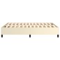 Boxspringbett Creme 140x190 cm Kunstleder