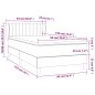 Boxspringbett mit Matratze Dunkelbraun 90x190 cm Stoff