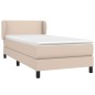 Boxspringbett Matratze Cappuccino-Braun 100x200cm Kunstleder