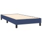 Boxspringbett mit Matratze & LED Blau 80x200 cm Stoff