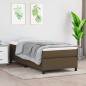 Boxspringbett mit Matratze Dunkelbraun 90x190 cm Stoff