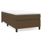 Boxspringbett mit Matratze Dunkelbraun 90x190 cm Stoff