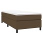 Boxspringbett mit Matratze Dunkelbraun 90x190 cm Stoff