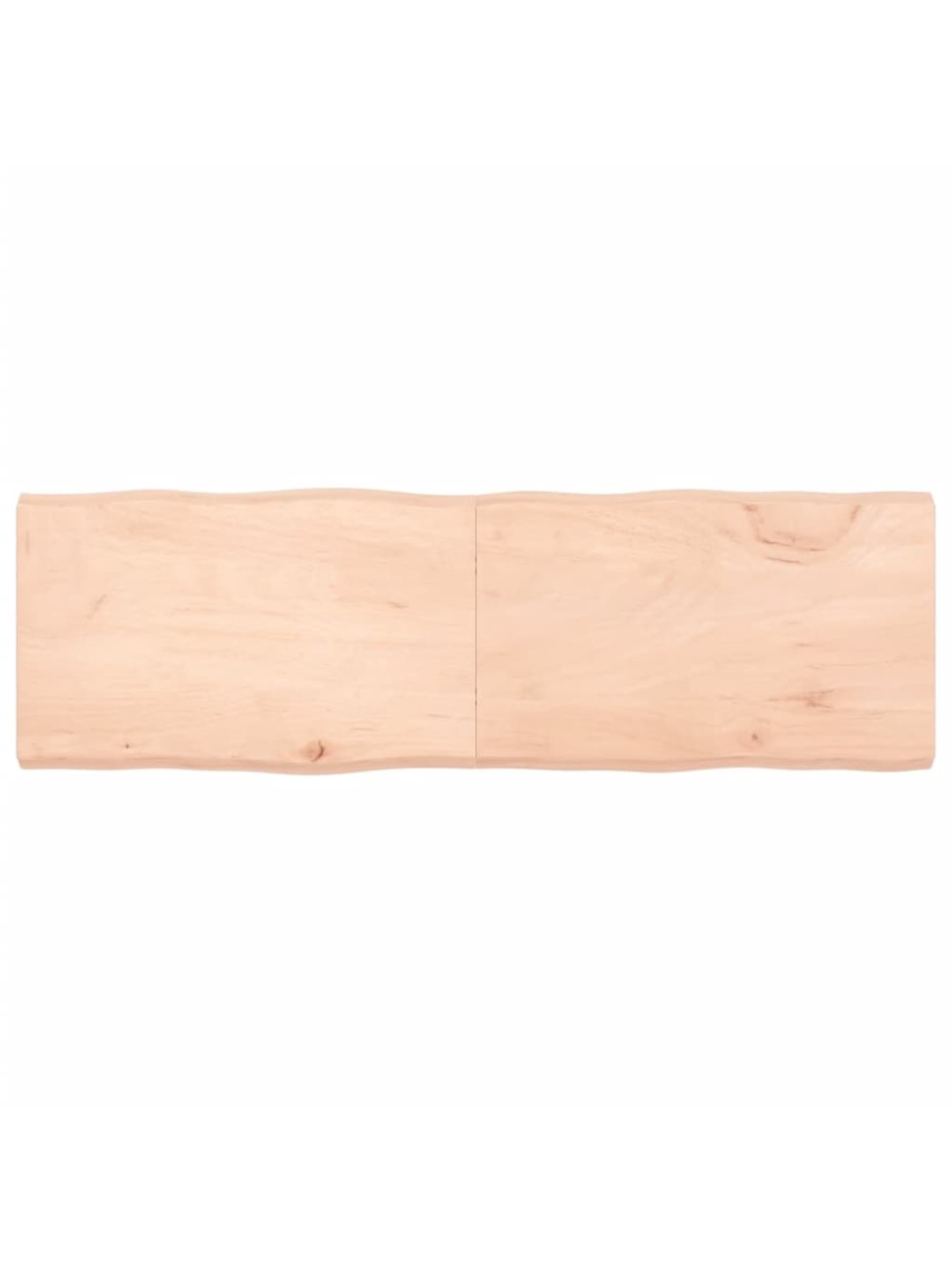 Tischplatte 160x50x(2-6) cm Massivholz Unbehandelt BaumkanteHome-Essentials