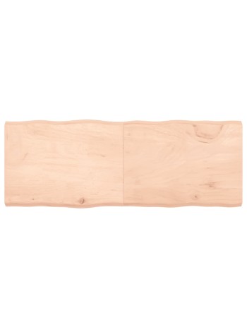 Tischplatte 160x50x(2-6) cm Massivholz Unbehandelt BaumkanteHome-Essentials