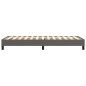 Boxspringbett Grau 100x200 cm Kunstleder