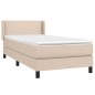 Boxspringbett Matratze Cappuccino-Braun 100x200cm Kunstleder