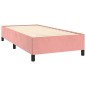 Boxspringbett mit Matratze Rosa 90x200 cm Samt