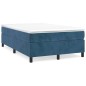 Boxspringbett Dunkelblau 120x200 cm Samt