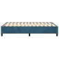 Boxspringbett Dunkelblau 120x200 cm Samt