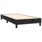 Boxspringbett mit Matratze Schwarz 80x200 cm Samt