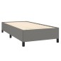 Boxspringbett mit Matratze Dunkelgrau 90x190 cm Stoff