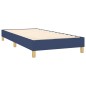 Boxspringbett mit Matratze Blau 80x200 cm Stoff