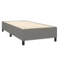 Boxspringbett mit Matratze Dunkelgrau 100x200 cm Stoff