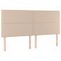 Boxspringbett Matratze Cappuccino-Braun 200x200cm Kunstleder