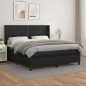 Boxspringbett mit Matratze Schwarz 160x200 cm Kunstleder