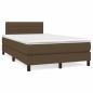 Boxspringbett mit Matratze Dunkelbraun 120x200 cm Stoff