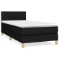 Boxspringbett mit Matratze Schwarz 90x190 cm Stoff