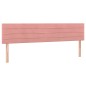 Boxspringbett mit Matratze Rosa 180x200 cm Samt