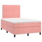 Boxspringbett mit Matratze Rosa 120x200 cm Samt