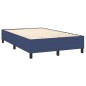 Boxspringbett mit Matratze Blau 140x190 cm Stoff