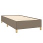 Boxspringbett mit Matratze Taupe 100x200 cm Stoff