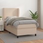 Boxspringbett mit Matratze Cappuccino-Braun 80x200cm Kunstleder