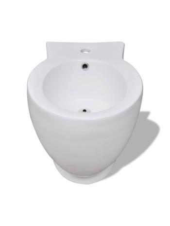 Toiletten & Bidet Set Weiß KeramikHome-Essentials