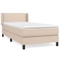 Boxspringbett mit Matratze Cappuccino-Braun 80x200cm Kunstleder