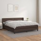 Boxspringbett mit Matratze Braun 180x200 cm Kunstleder