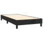 Boxspringbett mit Matratze & LED Schwarz 80x200 cm Samt