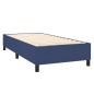 Boxspringbett mit Matratze & LED Blau 100x200 cm Stoff