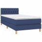 Boxspringbett mit Matratze & LED Blau 80x200 cm Stoff