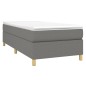 Boxspringbett Dunkelgrau 90x200 cm Stoff