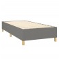 Boxspringbett Dunkelgrau 90x200 cm Stoff