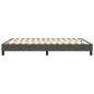 Boxspringbett Dunkelgrau 140x200 cm Samt