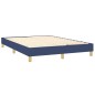 Boxspringbett mit Matratze Blau 140x200 cm Stoff