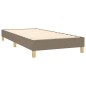 Boxspringbett mit Matratze Taupe 80x200 cm Stoff