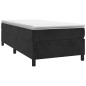 Boxspringbett Schwarz 80x200 cm Samt