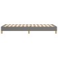 Boxspringbett Dunkelgrau 100x200 cm Stoff