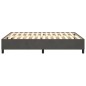 Boxspringbett Dunkelgrau 140x190 cm Samt