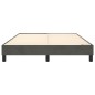 Boxspringbett Dunkelgrau 140x190 cm Samt