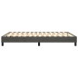 Boxspringbett Dunkelgrau 140x190 cm Samt