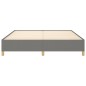 Boxspringbett Dunkelgrau 160x200 cm Stoff