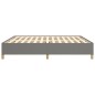 Boxspringbett Dunkelgrau 160x200 cm Stoff