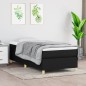 Boxspringbett Schwarz 100x200 cm Stoff