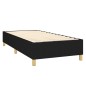 Boxspringbett Schwarz 100x200 cm Stoff